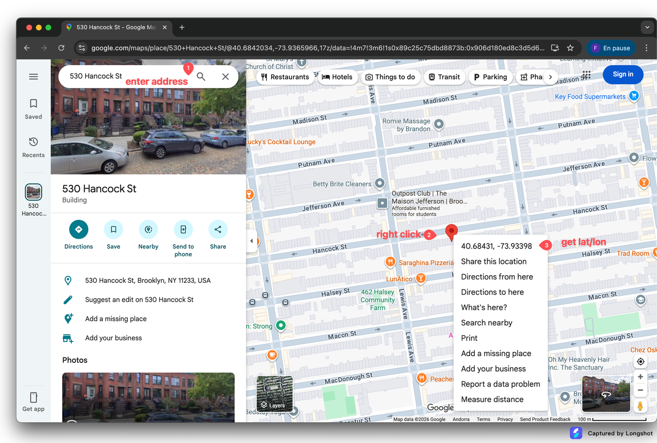 Google Maps example